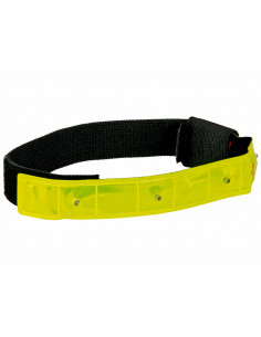 Reflexband med led ljus gult