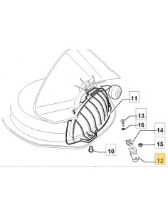 SD98 (ISO) SUPPORT FOR DEFLECTOR FIXING