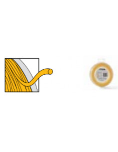 TRIMMERTRÅD 15 m, Ø 2,0mm, RUND (yellow)