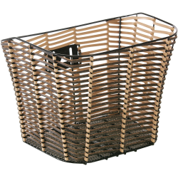 "Cykelkorg fram ""bast"" sv/brun"