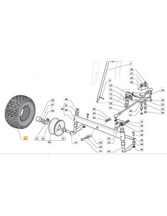 13X500-6 PR2 TL P512 WANDA TYRE