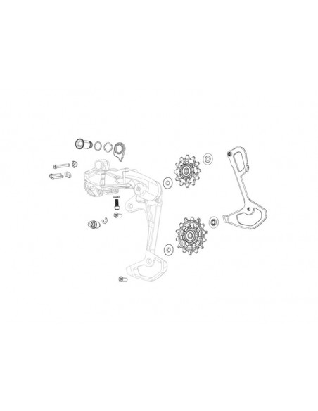 SRAM Pulley wheels Eagle GX Standard bearings and inner cage