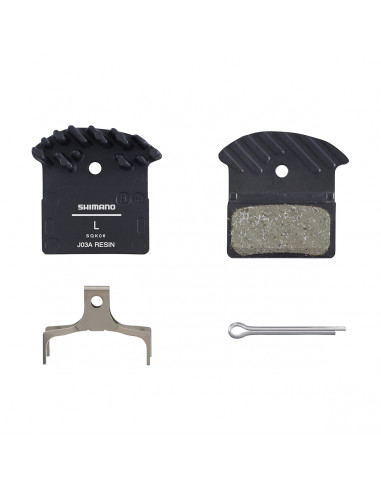 Skivbromsbelägg J03A resin, BR-M9000, kylfläns J-ty