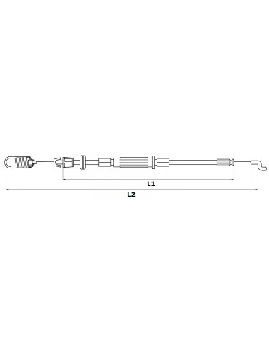 381000734/1 CABLE, REAR DRIVE