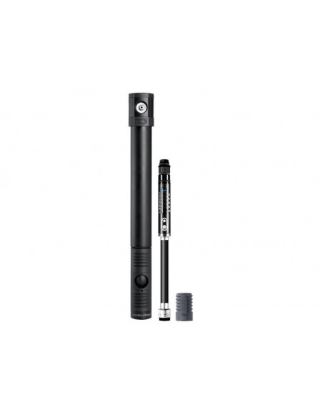 CRANKBROTHERS Mini pump Klick HV Gauge and CO2 7,6 bar/110 psi Midnight black ed