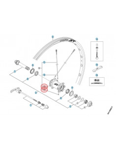 Ekernippel för navhylsa, svart 1 st, WH-M785 etc.