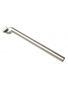 Sadelstolpe 28.6x350mm silver