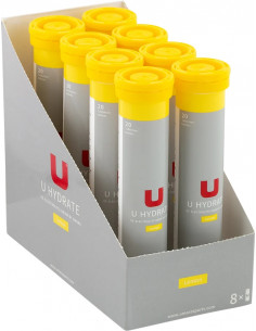 U Hydrate Brustablett - Citron (Rör med 20st)
