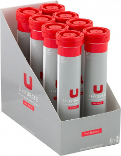 U Hydrate Brustablett - Röda bär (Rör med 20st)