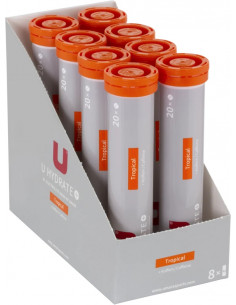 U Hydrate Brustablett - Tropiska frukter (Rör med 20st)