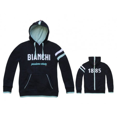 Bianchi Hoodie 1885 marinblå XL
