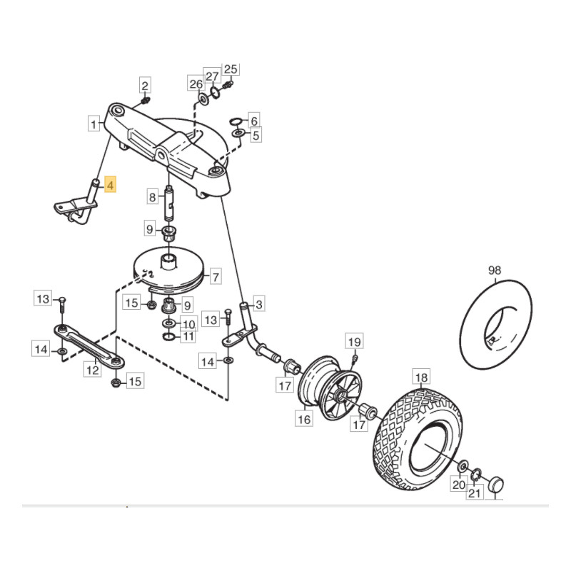HJULSPINDEL-HÖ   5-01 H40