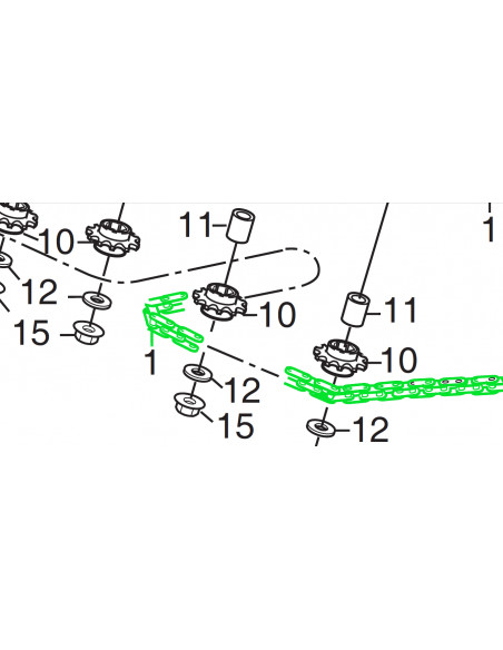 KEDJA (83 LÄNK) FZ ersätter 1134-2820-06