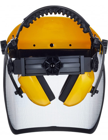 STÅLNÄTSVISIR MED HÖRSELSKYDD