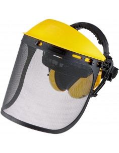 STÅLNÄTSVISIR MED HÖRSELSKYDD