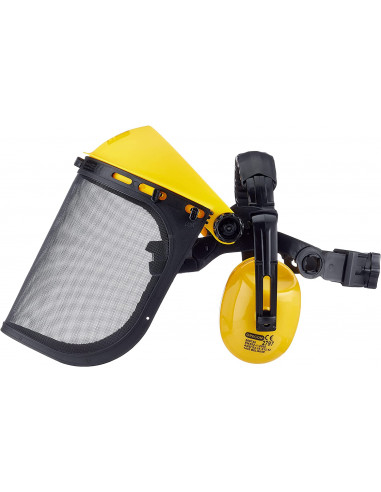 STÅLNÄTSVISIR MED HÖRSELSKYDD