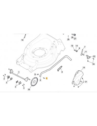 WHEEL CONTROL ROD PIN CRUISER