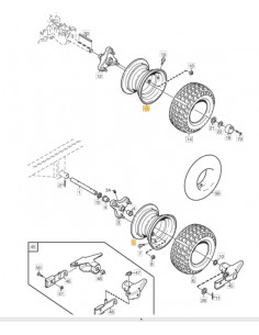 Fälg 4,375 x 8 ersätter 1134-5255-01