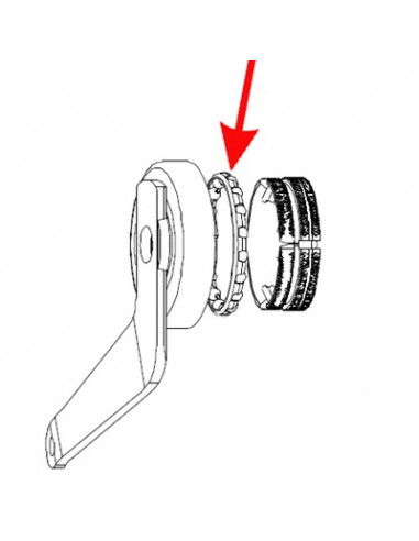 Kulring för Sturmey 3- & 5-växel nav. 18x3/16 (4,8mm)