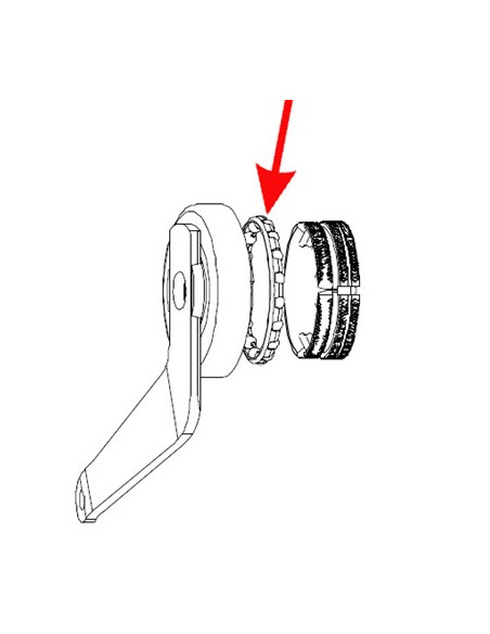 Kulring för Sturmey 3- & 5-växel nav. 18x3/16 (4,8mm)
