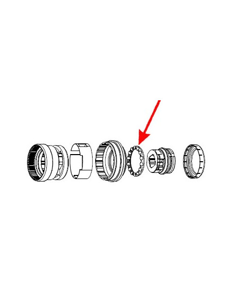 Kulring höger sida 14x3/16 (4,8mm), passar SturmeyArcher 3-växel och 5-växelnav