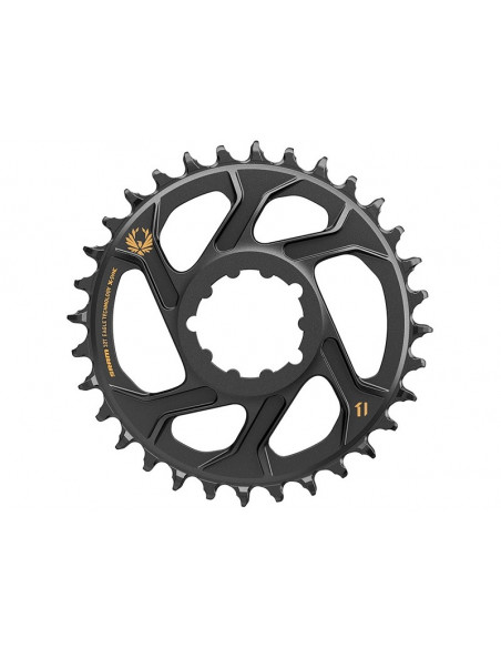 SRAM Chainring Direct Mount Singelspeed 38T Black/Gold 1x12 Speed Round Alu.