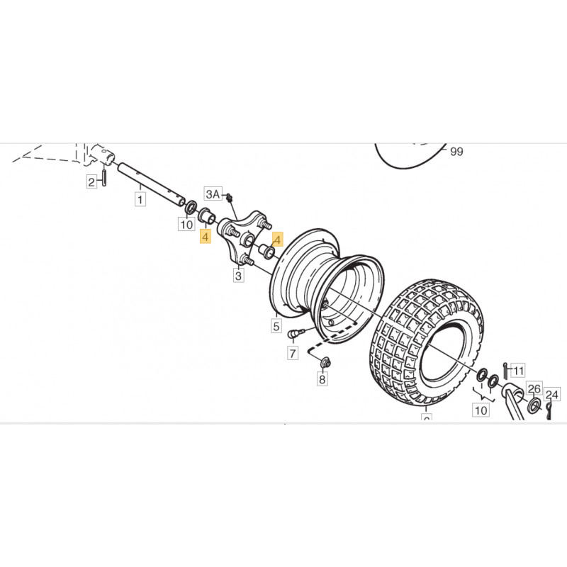 WHEEL BUSH tidigare 1134-1319-01