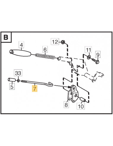1134-5444-01 Stiga Tryckstång