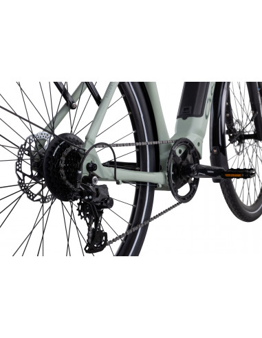 Crescent Elder 50, 9-Växlar, Färg Grön Matt, Ramstorlek 58cm