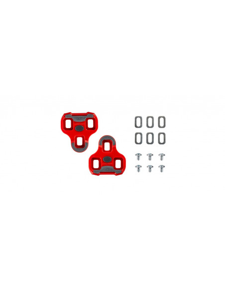 LOOK Cleat Keo Grip Red Compatible with LOOK Keo pedals Float 9°