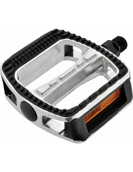 Pedaler City silver/svart