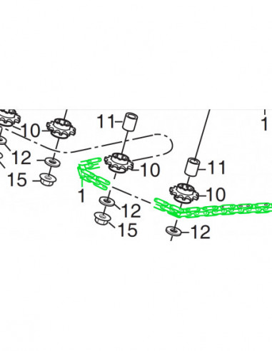 STEERING CHAIN 83L Repl Mat 187000351/0