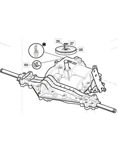 LANGHU TRANSMISSION GR. WITH PULLEY