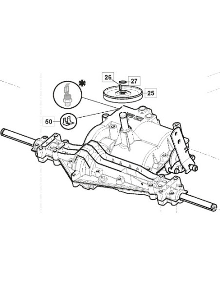 LANGHU TRANSMISSION GR. WITH PULLEY