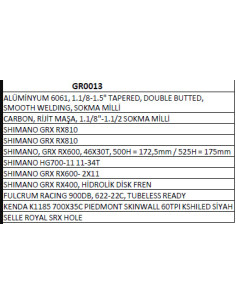 GR0013 AL HD GRX810 2X11SP 2