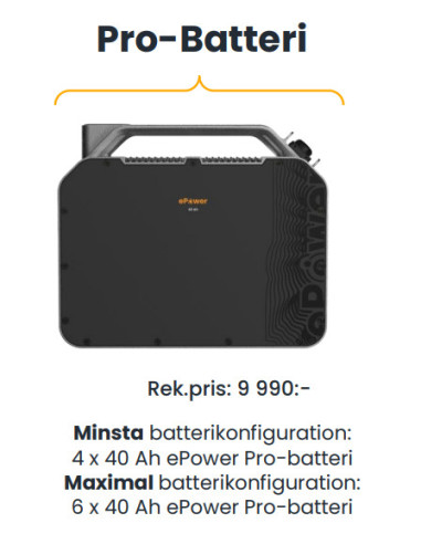 40 Ah ePower Pro Battery