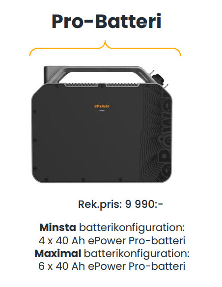 40 Ah ePower Pro Battery