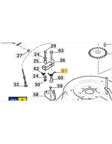 BRAKE BLADE SPRING 110/125 QF