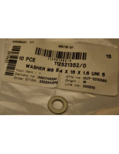 BRICKA M8 8.4 x 16 x 1.6 UNI 6592 A2 rostfri