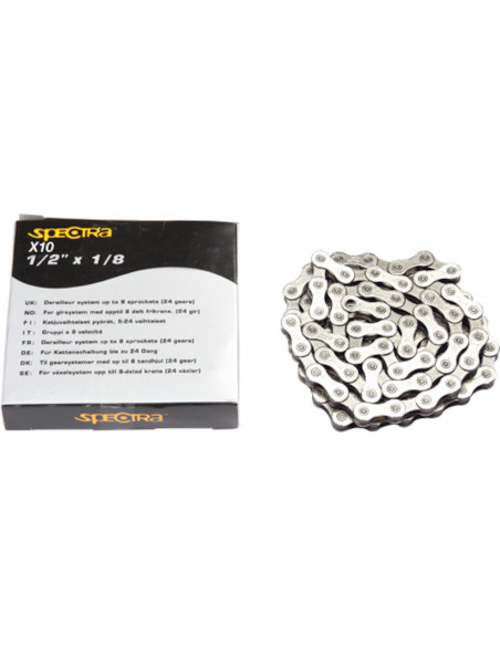 Kedja 1/2x11/128 Silver/Grå (114 Länkar)